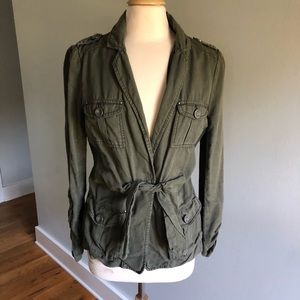 Anthropologie Cartonnier Jacket Cotton Army Green